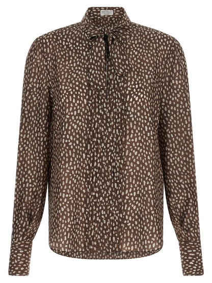 Brunello Cucinelli Lavallière Collar Shirt