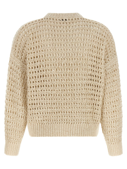 Brunello Cucinelli Dazzling Braids Sweater