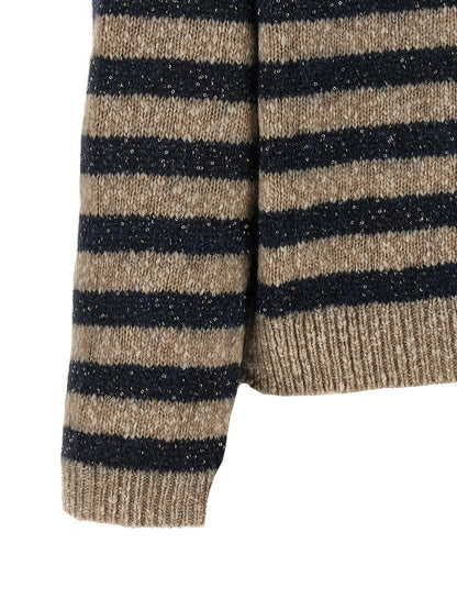 Brunello Cucinelli Dazzling Stripes Sweater