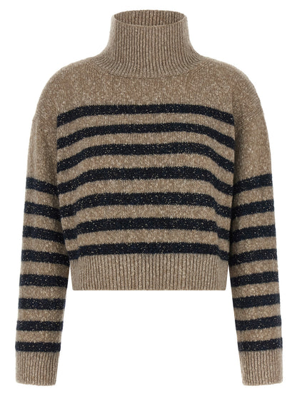 Brunello Cucinelli Dazzling Stripes Sweater