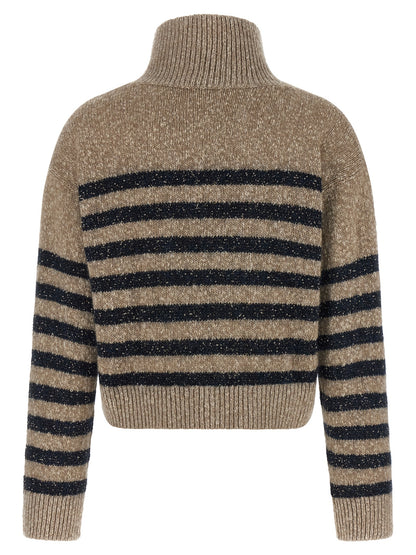 Brunello Cucinelli Dazzling Stripes Sweater