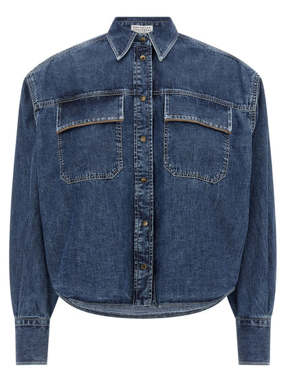 Brunello Cucinelli Shiny Pockets Shirt
