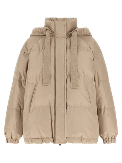 Brunello Cucinelli Beige Taffeta Down Jacket