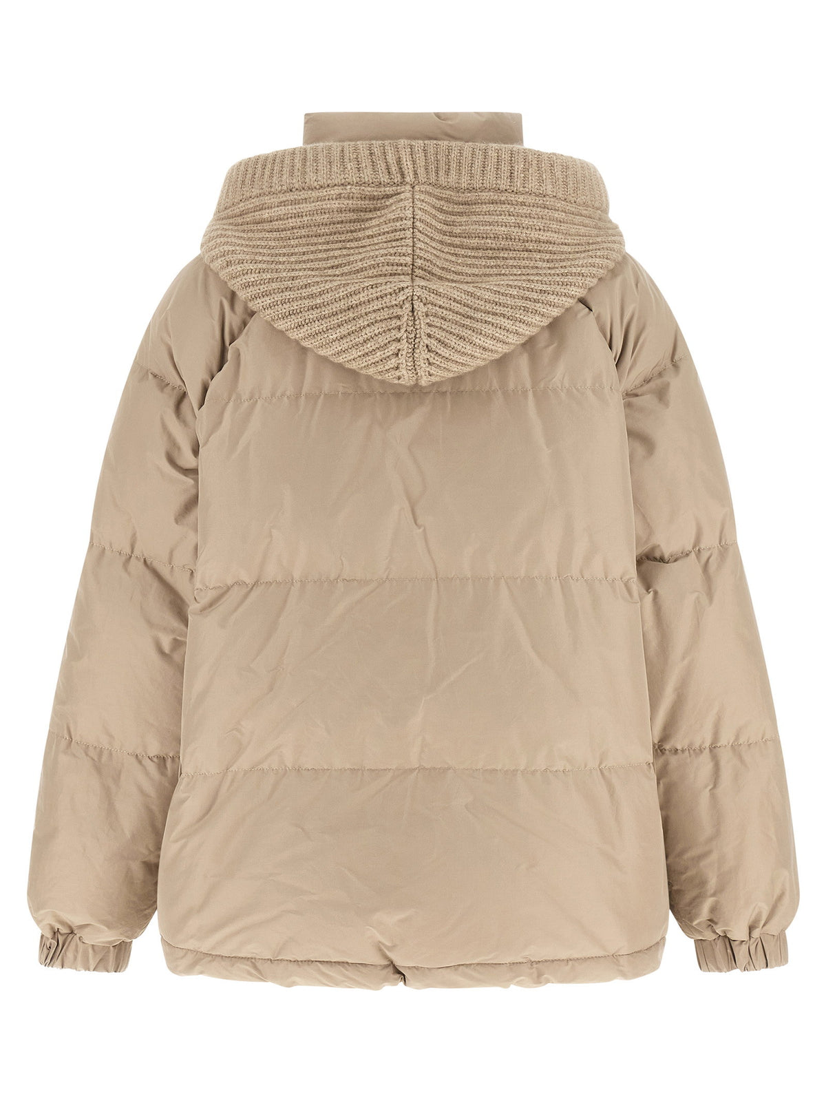 Brunello Cucinelli Beige Taffeta Down Jacket
