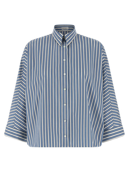 Brunello Cucinelli Monile Striped Shirt