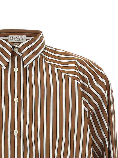 Brunello Cucinelli Shadow Striped Shirt