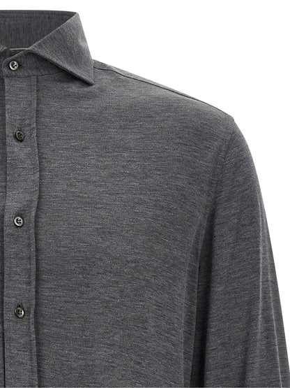 Brunello Cucinelli Cotton And Silk Shirt