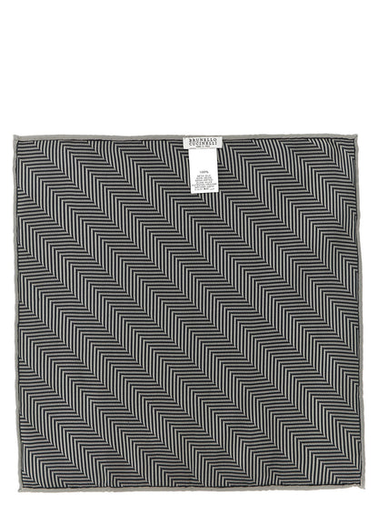 Brunello Cucinelli Chevron Pocket Clutch