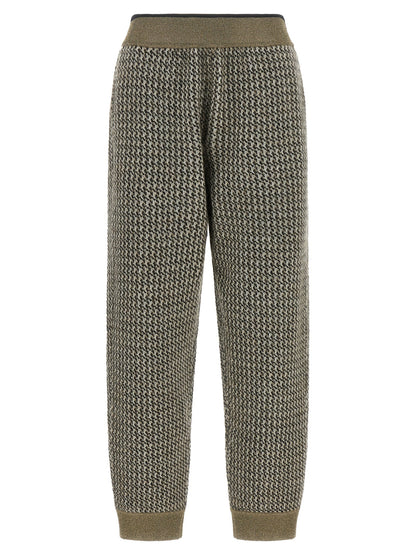 Brunello Cucinelli Track Houndstooth Pants