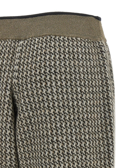 Brunello Cucinelli Track Houndstooth Pants
