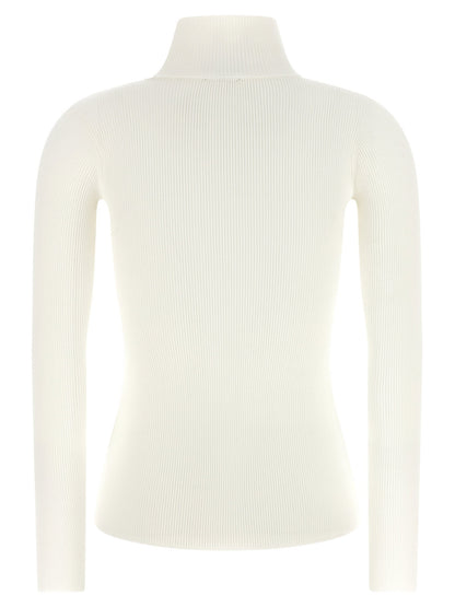 Elisabetta Franchi Turtleneck Embroidery à Jour