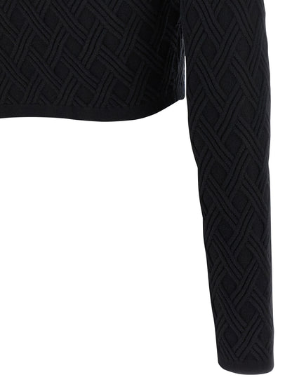 Elisabetta Franchi Jewel Zip Puller Cardigan