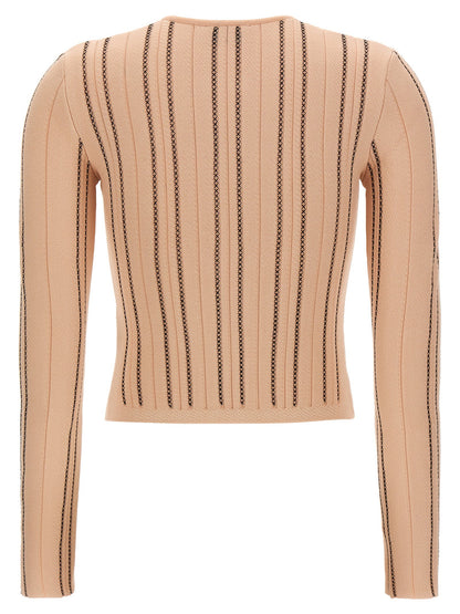Elisabetta Franchi Cropped Knit Cardigan
