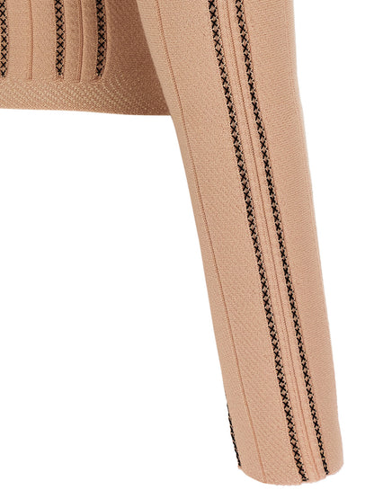 Elisabetta Franchi Cropped Knit Cardigan