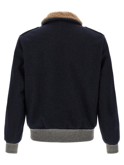 Brunello Cucinelli Cashmere Bomber Beaver