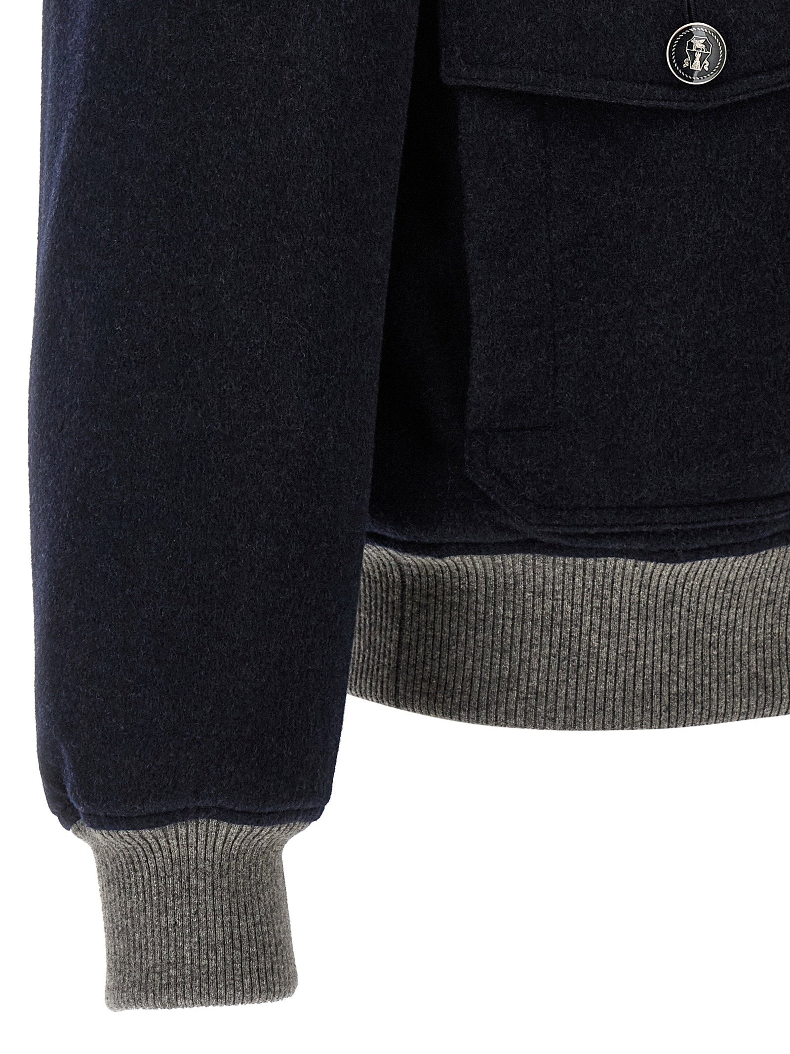 Brunello Cucinelli Cashmere Bomber Beaver
