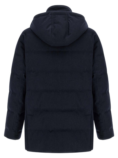 Brunello Cucinelli Wool Flannel Parka