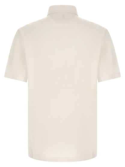 Brunello Cucinelli Heraldic Logo Polo Shirt