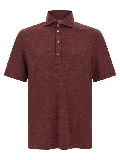 Brunello Cucinelli French Collar Polo Shirt