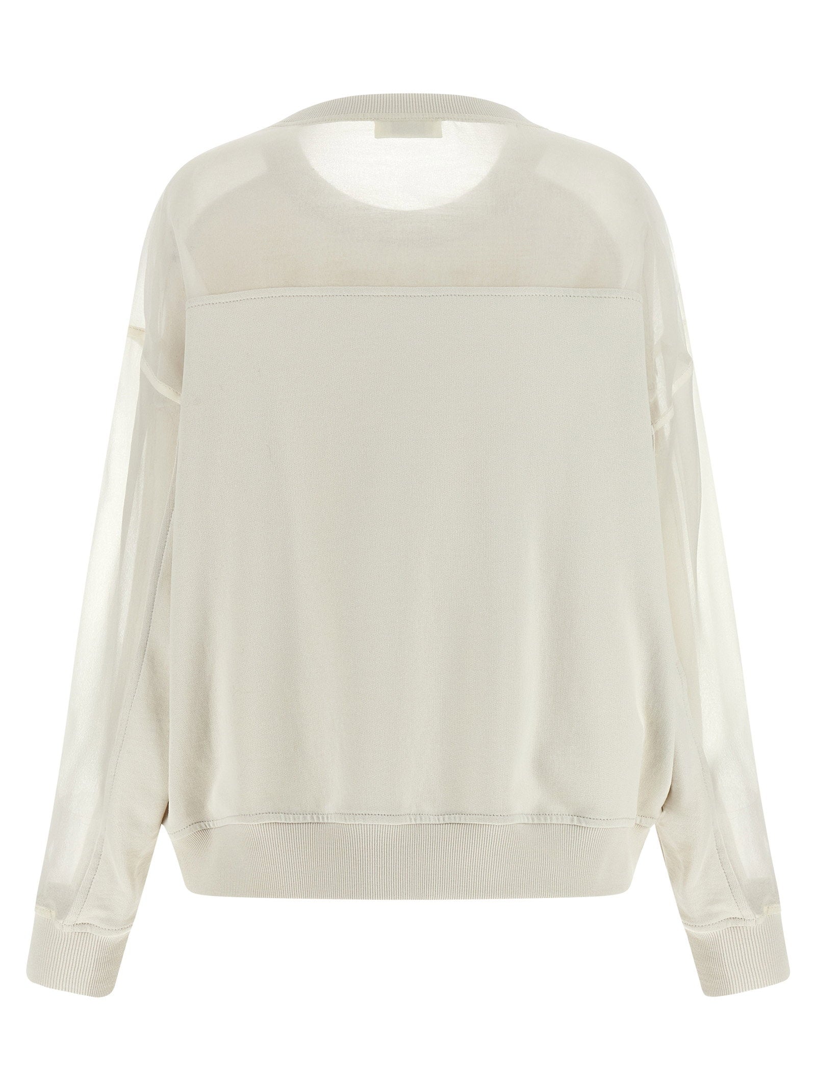 Brunello Cucinelli Organza And Monile Sweatshirt