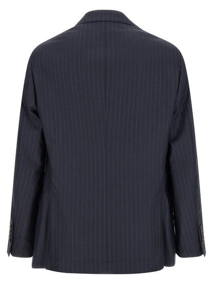 Brunello Cucinelli Pinstripe Batavia Blazer
