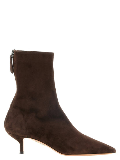 Aquazzura Montmartre Brown Ankle Boots