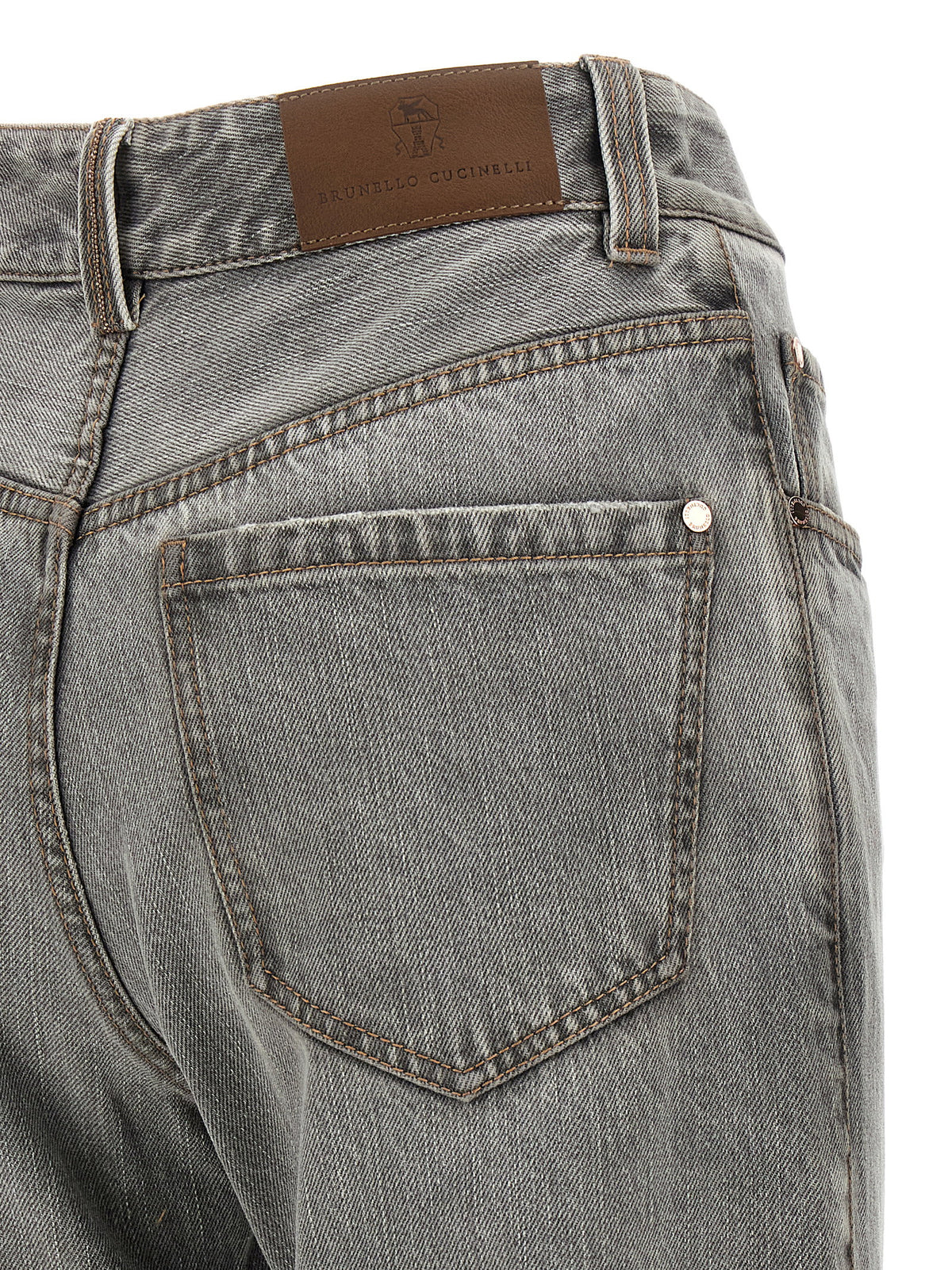 Brunello Cucinelli Grey Contemporary Loose Jeans