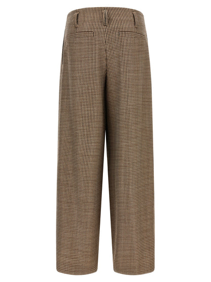 Brunello Cucinelli Prince Of Wales Lamé Pants