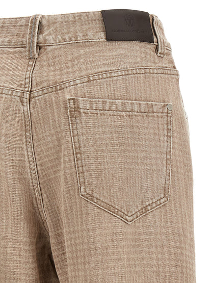 Brunello Cucinelli Prince Of Wales Jeans
