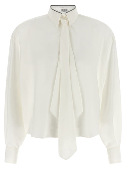 Brunello Cucinelli Shiny Collar Shirt