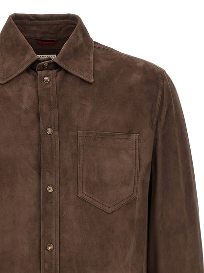 Brunello Cucinelli Suede Overshirt