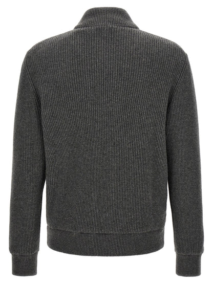Brunello Cucinelli Suede And Wool Jacket