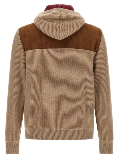 Brunello Cucinelli Suede And Cashmere Bomber Jacket