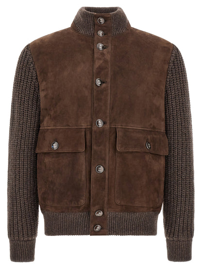 Brunello Cucinelli Suede Insert Jacket