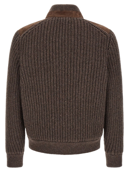 Brunello Cucinelli Suede Insert Jacket