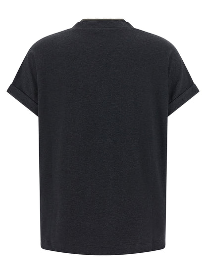 Brunello Cucinelli Shiny Trims T-shirt