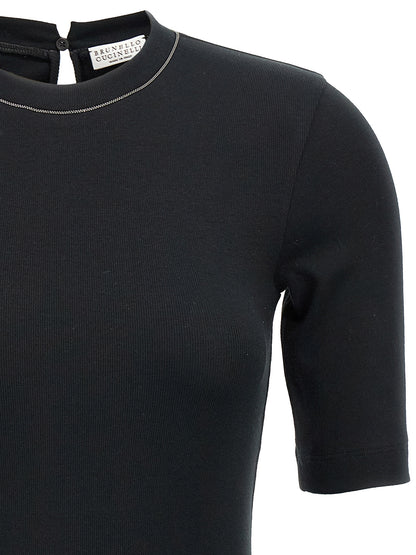 Brunello Cucinelli Monile Ribbed T-shirt