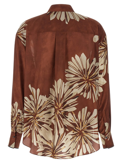 Brunello Cucinelli Floral Patterned Shirt