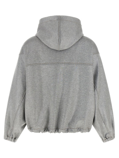 Brunello Cucinelli Shiny Zipper Pull Bomber Jacket