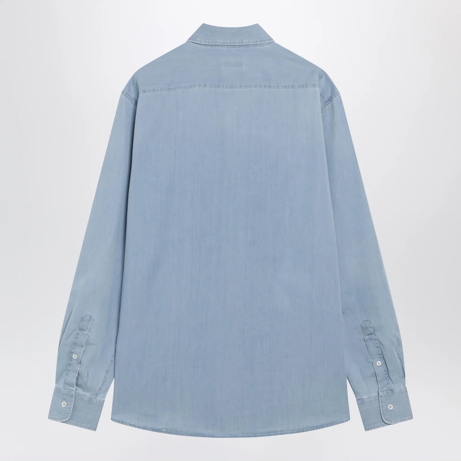 Brunello Cucinelli Easy Fit shirt in light blue denim