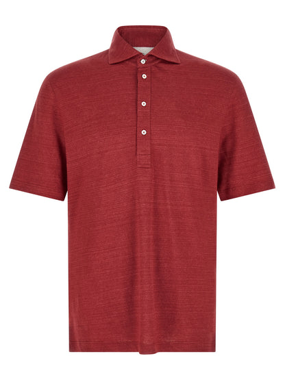 Brunello Cucinelli Polo Jersey Mélange