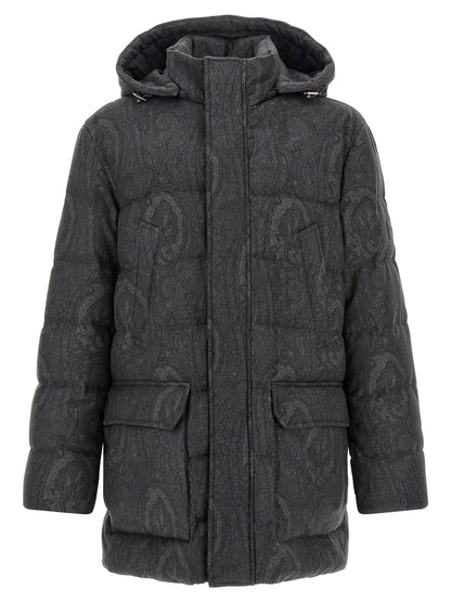 Etro Grey Arnica Down Jacket