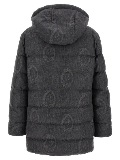 Etro Grey Arnica Down Jacket