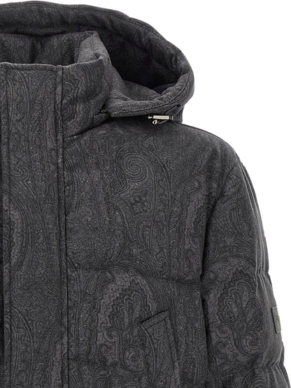 Etro Grey Arnica Down Jacket