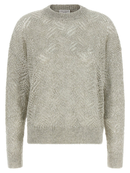 Brunello Cucinelli Dazzling Abstract Leaf Sweater