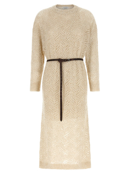 Brunello Cucinelli Dazzling Abstact Leaf Dress