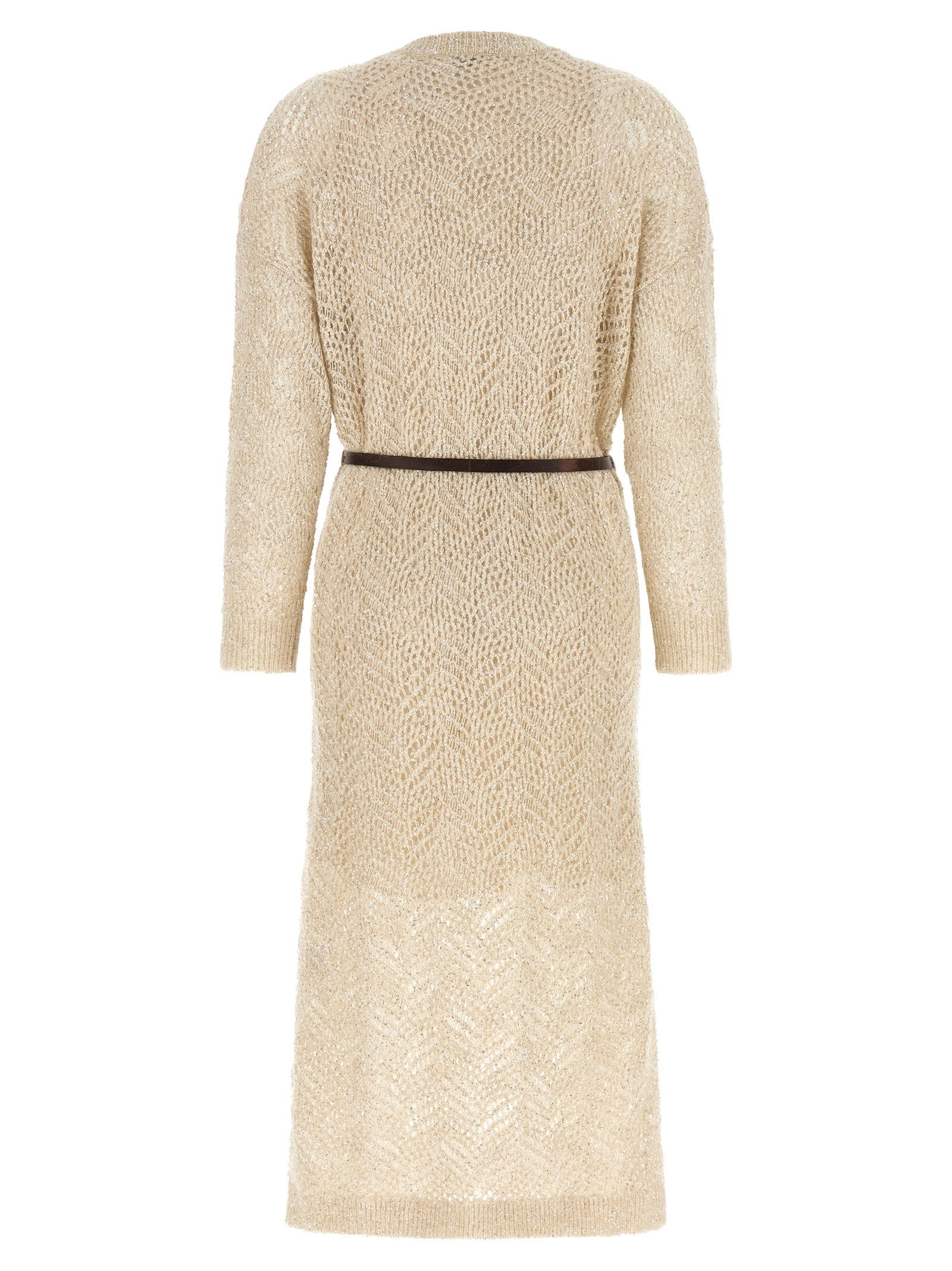 Brunello Cucinelli Dazzling Abstact Leaf Dress