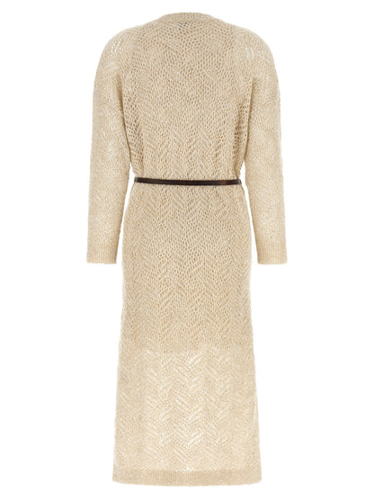 Brunello Cucinelli Dazzling Abstact Leaf Dress