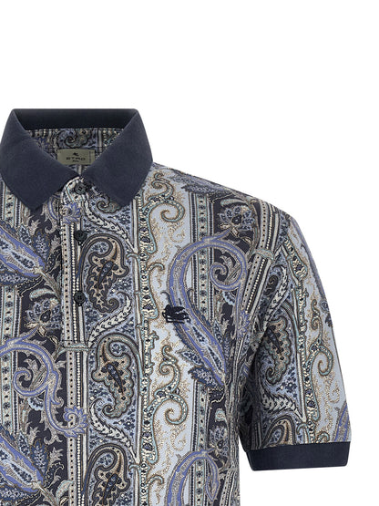 Etro Arnica Paisley Polo Shirt