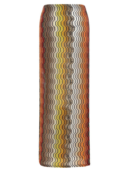 Missoni Greek Zig Pattern Raschel Skirt